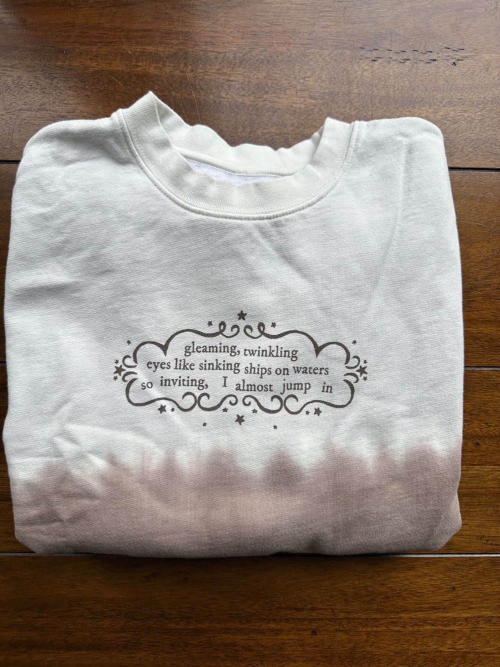 Taylor Swift “Gleaming, Twinkling” Gold Rush Crewneck Sweatshirt Evermore - Picture 6 of 7